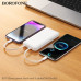 Внешний аккумулятор 10000 mAh Borofone BJ79 с 3 кабелями White
Емкость: 10000mAh 37Wh. Номинальная емкость: 5500mAh. Вход: USB-C/USB-A cable: 5V/2A. Выход: USB-A: 5V/2A, USB-C/IP cable: 5V/2A. LED индикатор уровня заряда батареи. Размер: 146х68х17mm. Вес: