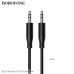 Кабель Аудио 3,5 Jack-3,5 Jack BOROFONE BL26 1м, TPE, Black