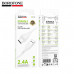 Кабель Micro USB BOROFONE BX121 1м, 2.4A, ПВХ, White.