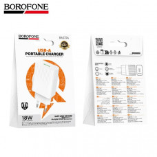 СЗУ-USB BOROFONE BAS72A QC3.0, 18W, White
ABS-пластик. Размер: 88 х 41.5 х 26мм. Вес: 40г.