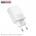 СЗУ-USB-USB-C BOROFONE BAS74A QC3.0 18W, PD20W, White. Выход USB-C: 20W +USB-A: 18W. USB-C+USB-A=5V/3A.