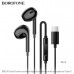 Наушники вкладыши BOROFONE BM100 Max, аудио разъем Type-C, Black с микрофоном. Длина кабеля 1,2м. Материал: ABS+TPE. Вес: 13г.