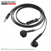 Гарнитура вкладыши BOROFONE BM99 Black с микрофоном. Материал: ABS+TPE. Динамик:14мм. Длина: 1.2 м. Вес: 13г.
