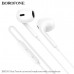 Наушники вкладыши BOROFONE BM100 Max 1,2м, TPE, White с микрофоном.
Материал: ABS+TPE. Вес: 13г.