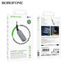 Bluetooth ресивер BOROFONE BC51. Емкость аккумулятора: 140mAh. Время зарядки: 2 часа. Время работы: 7 часов в режиме RX (получение данных) (80% громкости), около 5 часов в режиме TX (передача данных). Материал: ABS-пластик. Размер: 96х21х12мм. Вес: 12г.