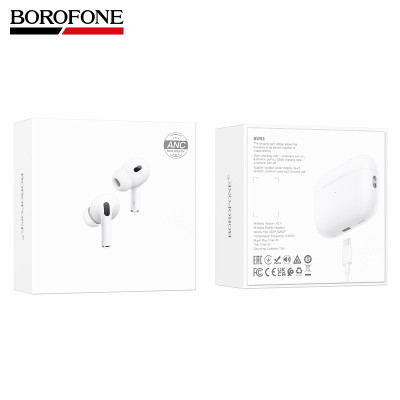 Гарнитура вакуумная Bluetooth Borofone BW93 ANC-шумоподавление White. Емкость батареи: кейс 300mAh, наушники 30mAh. Время использования: 4 часа, в режиме ожидания: 200 часов. Материал: ABS-пластик. Размер: 60.6х45.2х21.7мм. Общий вес: 57.6г. Поддерживает 