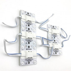Модуль светодиодный для вывески 220V 4LED квадрат (6000K), кратно 5 шт