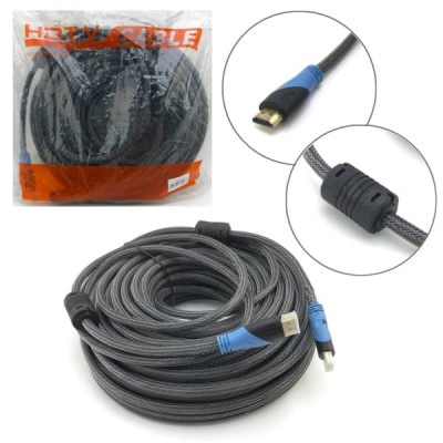 Кабель HDMI-HDMI 10м с фильтром, тросовый