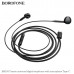Наушники вкладыши BOROFONE BM100, аудио разъем Type-C, с микрофоном, Black. Материал: ABS+TPE. Динамик: 14мм. Длина кабеля: 1.2м. Вес: 13г.