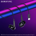 Гарнитура вакуумная BOROFONE BM100 Pro, аудио разъем Type-C, с микрофоном, Black. Материал: ABS+TPE. Динамик: 10мм. Длина кабеля: 1.2м.