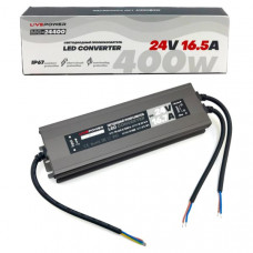 Блок питания Live-Power MG-24400 для светодиодной ленты IP67 Slim 24V 16,7A 400W