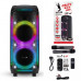Активная напольная колонка CRAZY BOX ELTRONIC 1200 с TWS (30-73) динамик 2шт/10. Мощность: RMS - 120 Ватт, PMPO - 1200 Ватт. Встроенный аккумулятор 5400 mАh (до 5 часов работы). USB, SD, AUX, Jack 6.3 мм. LED подсветка. Комплектация: кабель питания, беспр