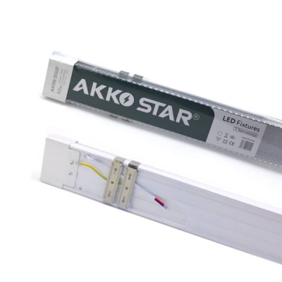 Светильник линейный светодиодный AKKOSTAR T12-80W/7200lm призма (3000K-теплый) 1200мм
