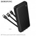 Внешний аккумулятор 10000 mAh Borofone BJ79 с 3 кабелями Black
Емкость: 10000mAh 37Wh. Номинальная емкость: 5500mAh. Вход: USB-C/USB-A cable: 5V/2A. Выход: USB-A: 5V/2A, USB-C/IP cable: 5V/2A. LED индикатор уровня заряда батареи. Размер: 146х68х17mm. Вес: