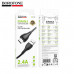 Кабель Micro USB BOROFONE BX121 1м, 2.4A, ПВХ, Black.
