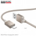 Кабель Lightning BOROFONE BX120 1м, 2.4A, нейлон, Gold