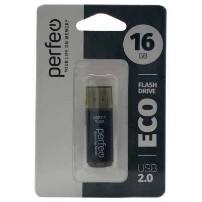 USB флеш-диск 16Gb Perfeo E04 Black economy series