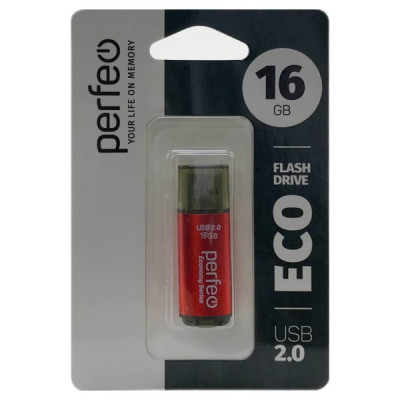 USB флеш-диск 16Gb Perfeo E04 Red economy series