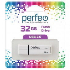 USB флеш-диск 32Gb Perfeo C01G2 White
