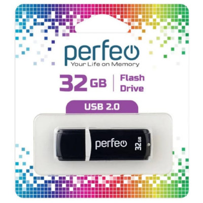 USB флеш-диск 32Gb Perfeo C02 Black