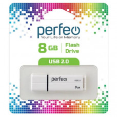 USB флеш-диск 8Gb Perfeo C01G2 White