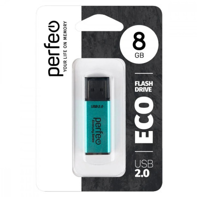 USB флеш-диск 8Gb Perfeo E03 Green economy series