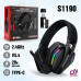 Гарнитура проводная полноразмерная игровая ONIKUMA GT826 Black (RGB, BT 2.4G, динамики 40 мм, сопротивление 32 Ом, чувствительность 115dB, порт Type C, емкость АКБ 850 mAh)