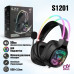 Гарнитура проводная полноразмерная игровая ONIKUMA X22Black (RGB наушники 50мм, чувствительность 105 дБ, частота 20Hz-20КГц, светодиод ПРЯМОЙ ТОК 5V, микрофон полнонаправленный 38 дБ, длина провода 2,2м, разъем USB+3.5мм)