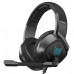 Гарнитура проводная полноразмерная игровая ONIKUMA K19 Black (RGB наушники 40мм, чувствительность 110 дБ, частота 20Hz-20КГц, светодиод ПРЯМОЙ ТОК 5V микрофон полнонаправленный 36 дБ, длина провода 2,2м, разъем USB+3.5мм)