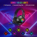 Гарнитура проводная полноразмерная игровая ONIKUMA K19 Black (RGB наушники 40мм, чувствительность 110 дБ, частота 20Hz-20КГц, светодиод ПРЯМОЙ ТОК 5V микрофон полнонаправленный 36 дБ, длина провода 2,2м, разъем USB+3.5мм)
