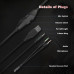 Гарнитура проводная полноразмерная игровая ONIKUMA K19 Black (RGB наушники 40мм, чувствительность 110 дБ, частота 20Hz-20КГц, светодиод ПРЯМОЙ ТОК 5V микрофон полнонаправленный 36 дБ, длина провода 2,2м, разъем USB+3.5мм)