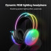 Гарнитура проводная полноразмерная игровая ONIKUMA X25 Black (RGB наушники 50мм, чувствительность 101 дБ, частота 20Hz-20КГц, микрофон полнонаправленный 38 дБ, длина провода 2м, разъем USB+3.5мм)