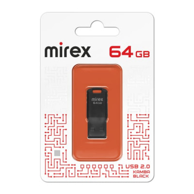 USB флеш-диск 64Gb MIREX Kamba Black (ecopack)