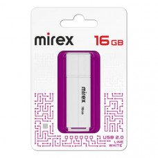 USB флеш-диск 16Gb MIREX Line White (ecopack)