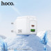 СЗУ-USB-USB-C HOCO CS55A Surplus PD30W+QC3.0 18W, White