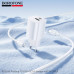 СЗУ-USB-USB-C (Type-C)-Type-C BOROFONE BA104A 1м, PD20W+QC3.0 18W, White