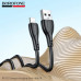 Кабель Lightning BOROFONE BX121 1м, 2.4A, ПВХ, Black (1/360)