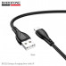 Кабель Lightning BOROFONE BX121 1м, 2.4A, ПВХ, Black (1/360)