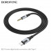 Аудио переходник Type-C(AM)-Jack3,5(AM) Borofone BL19 Creator 1м, TPE, Black