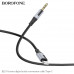Аудио переходник Type-C(AM)-Jack3,5(AM) Borofone BL19 Creator 1м, TPE, Black
