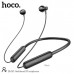 Гарнитура Bluetooth для спорта вкладыши HOCO DM50 Black. BT V5.3. Емкость батареи: 500мАч. Время зарядки: 3 часа. Время работы в режиме воспроизведения музыки: 80часов. Время ожидания: 800часов. Общая длина наушников 89см.