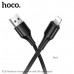Кабель Lightning HOCO X120 1м, 2.4A, ПВХ, Black