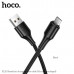 Кабель Micro USB HOCO X120 1м, 2.4A, ПВХ, Black