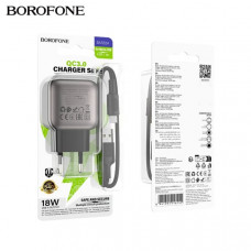 СЗУ-USB Micro BOROFONE BAS52A Absolute 1м, QC3.0 18W, Black