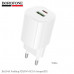 СЗУ-USB-USB-C BOROFONE BA104A Pudding PD20W+QC3.0 18W, White
