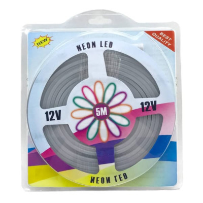 Лента светодиодная NEON LED 12V, (5х11), 6500К, 5м
