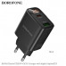 СЗУ-USB-USB-C BOROFONE BA96A PD20W+QC3.0 18W, Black с цифровым дисплеем.