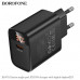 СЗУ-USB-C BOROFONE BA97A PD30W, Black с цифровым дисплеем.