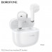 Гарнитура вкладыши Bluetooth Borofone FQ11 White. BT 5.4. Емкость: зарядный чехол 300mAh; гарнитура 30mAh. Время работы: 4 часа. Материал: ABS. Размер: 51.5 х49.2х21.3мм; Вес: 38г. Поддержка переключения ведущий-ведомый, переключение песен, вызов сири и д