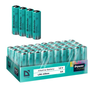 Батарейка DEFENDER LR6 PowerPulse BOX-40 (40/480)